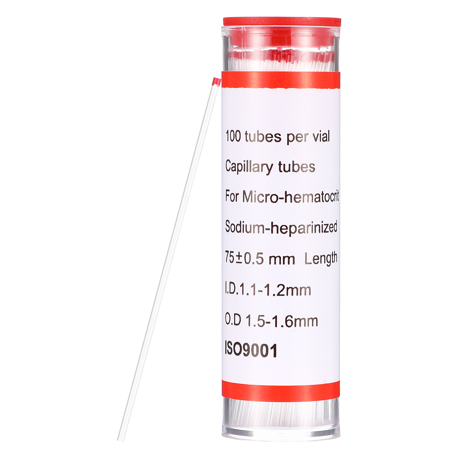 Medical Lab And Science - 75mm Glass Capillary Tube Hematocrit Tubing