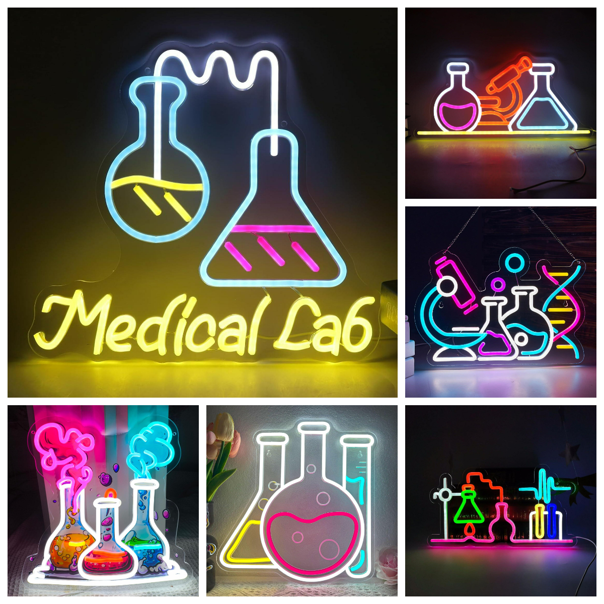 Medical Lab And Science - Medical Lab Neon Sign Dimmable USB