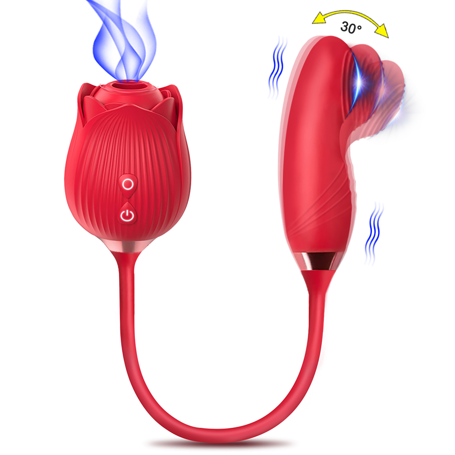 Medical X - Rose-Toy Sucking Vibrator Wiggle G Spot