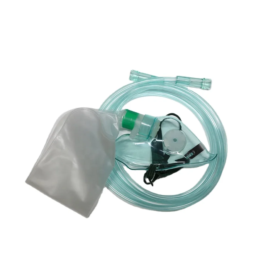 PVC Mask with Reservoir Bag NR - Oxygen Mask Non-Rebreather 评论和价格