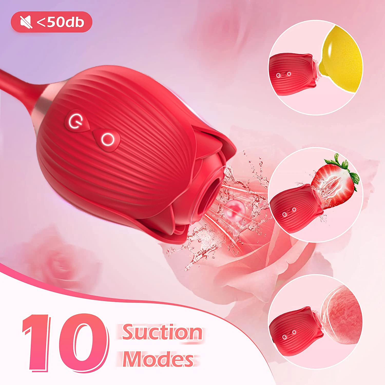 Rose-Sucking Vibrator Wiggle G - Medical X 评论和价格