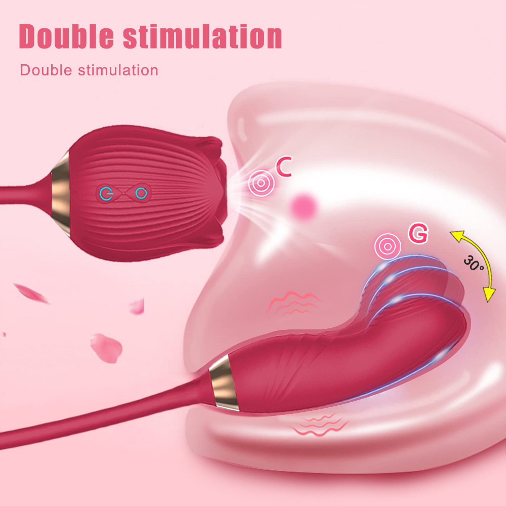 Rose-Sucking Vibrator Wiggle G - Medical X 评论和价格