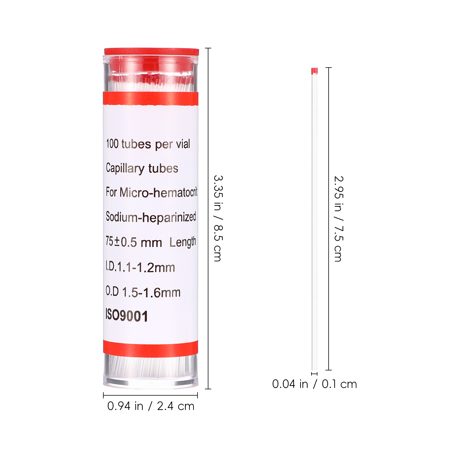 75mm Glass Capillary Tube Hema - Medical Lab And Science 评论和价格
