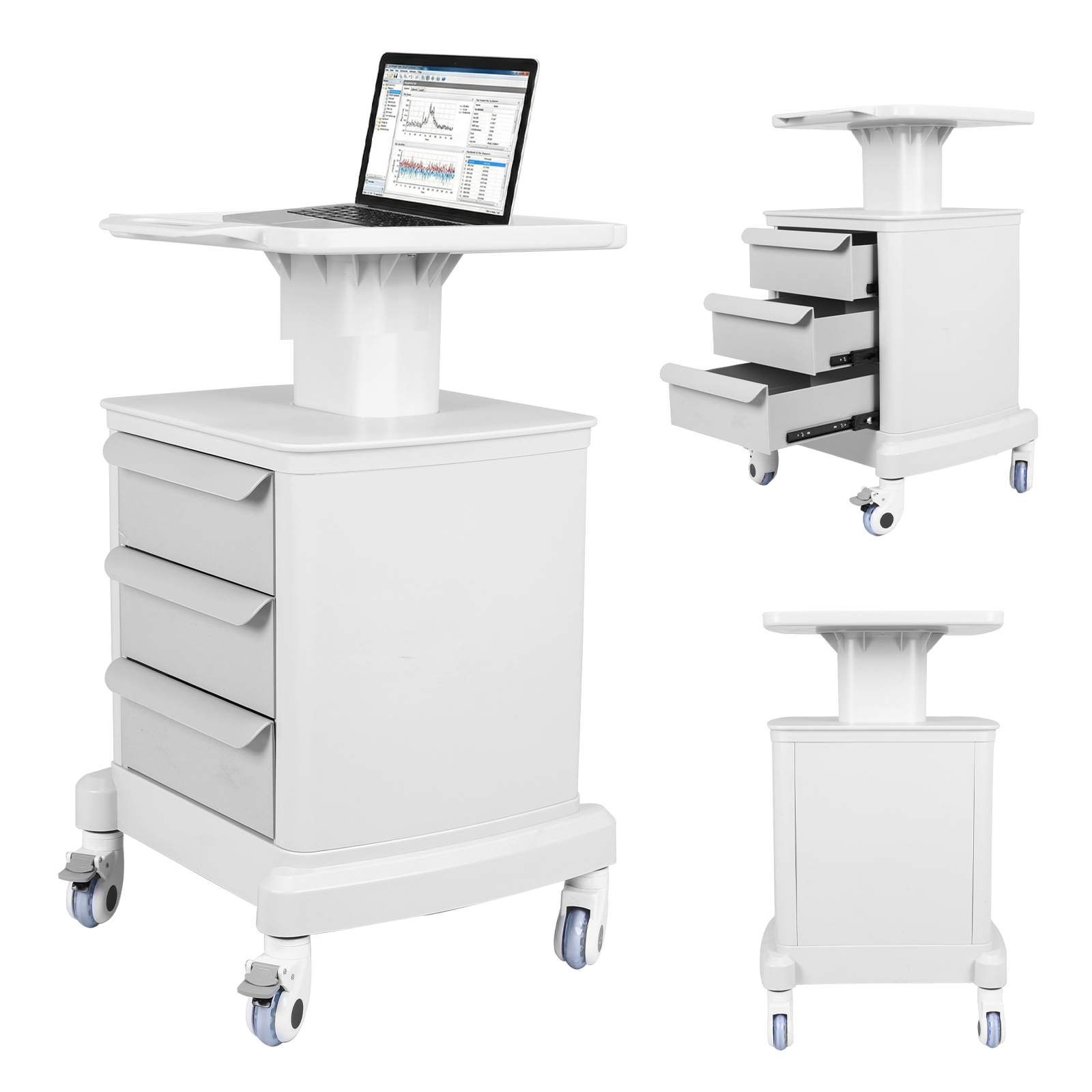 Mobile Medical Cart with 3 Dra - Medical Lab Ultrasound 评论和价格
