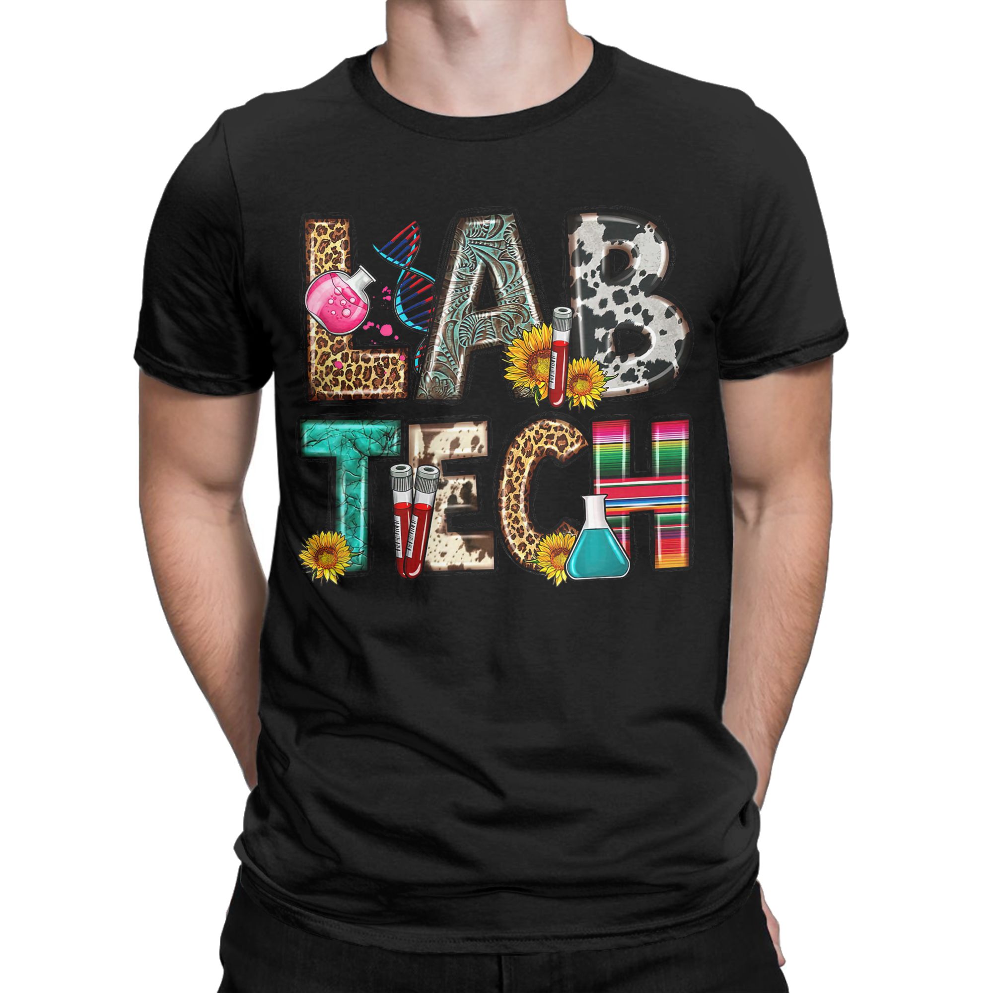 Retro Tech Leopard Floral Medi - Medical Lab And Science 评论和价格