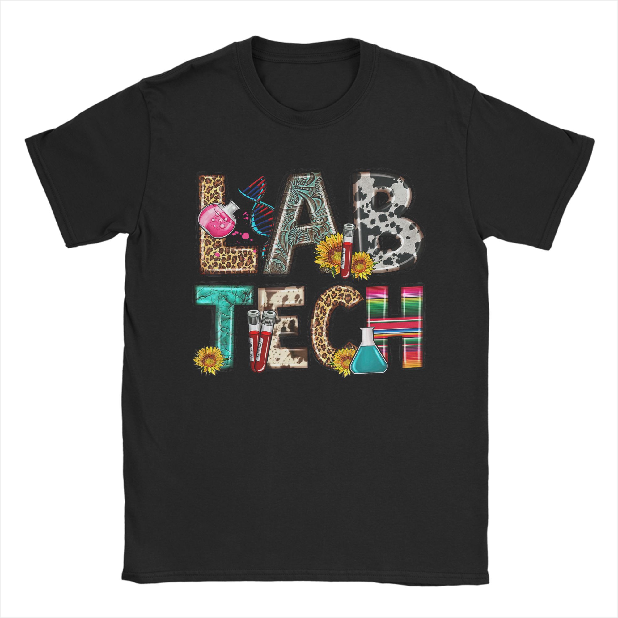 Retro Tech Leopard Floral Medi - Medical Lab And Science 评论和价格