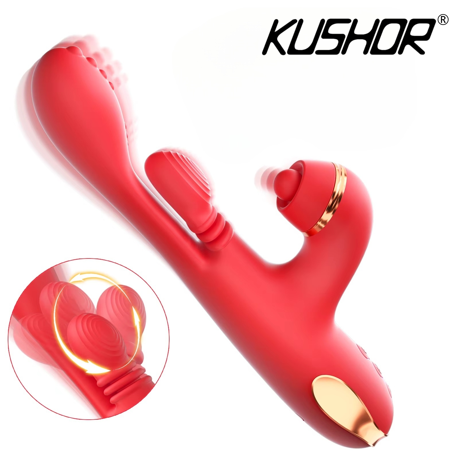 5 IN 1 Tapping Thrusting Dildo - Medical X 评论和价格