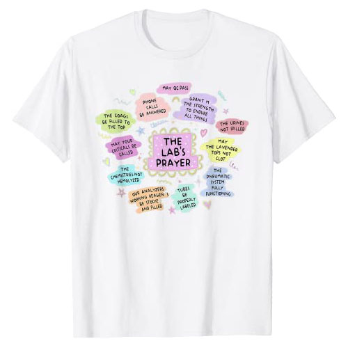 The Lab Tech's Prayer Med Tech - Medical Lab Humor 评论和价格
